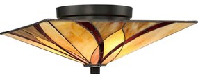 Elstead QZ-ASHEVILLE-F - Tiffany mennyezeti lámpatest ASHEVILLE 2xE27/60W/230V