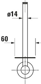 Duravit 99151000 - D-CODE WC-papírtartó, fényes króm