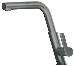 Deante BQS_D73M - SILIA konyhai csaptelep kihúzható zuhanyfejjel, titánszínű