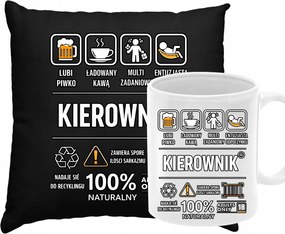 Párna Bögre Szett Ajándék Menedzsernek Születésnapra Karácsonyra