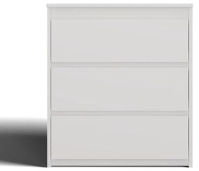 Drohmo K3 fiókos szekrény, 70x78x43 cm, fehér