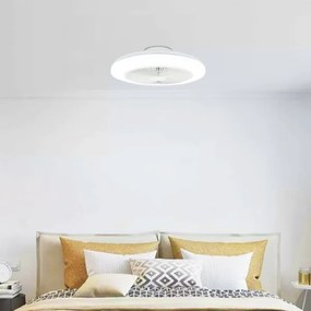 Aigostar - LED Dimmelhető mennyezeti ventilátor LED/40W/230V 2700-6500K + távirányító fehér