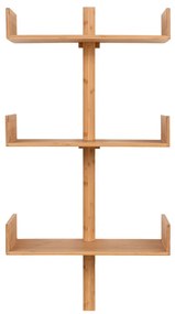 Villa polc bambusz, natúr, 50x102 cm