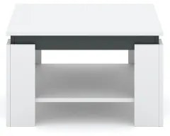 Dohányzóasztal OLAF fehér/antracit