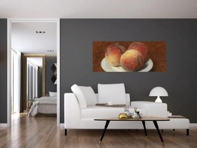 Kép - Henri Fantin-Latour, Three Peaches on a Plate, reprodukciók (120x50 cm)