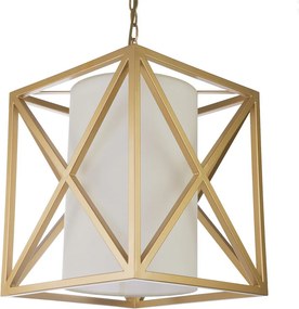 COSMOLIGHT P01403AU-WH NEW YORK Klasszikus Függesztett Lámpa Ekrü, Arany E14 IP20