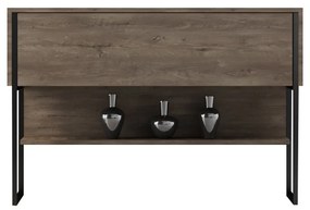 Komód Luxe - Black, Walnut