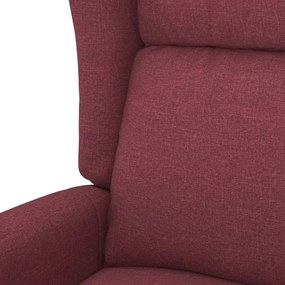 vidaXL bordó szövet felállást segítő fotel