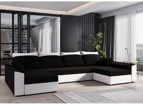Sarok ülőgarnitúra U Paragon U (fehér + fekete). 1057384