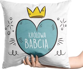 Ajándék Nagymama Napjára Velvet Velúr Párnahuzat 40x40cm Nagymamáknak