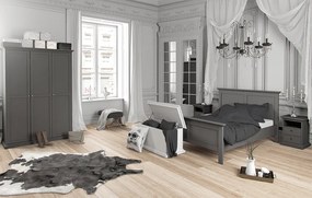 Éjeliszekrény, szürke, PARIS 70302