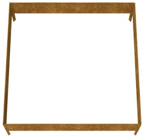 corten acél kerti magaságyás 100x100x33,5 cm