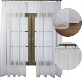 Függöny Kész Sima méretre vágott fátyol szalag 250 cm