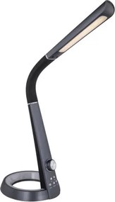 Globo 58376B Asztali lámpa fekete flexibilis szárral. USB csatlakozás, RGB színváltó funkció. MxSzxH:343x183x640, tartozék: 1xLED 8W 230V, 45-460lm, Színhőmérséklet váltás 4000/6500/3000K