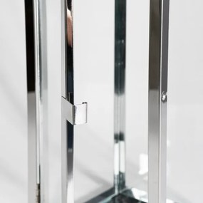 Dekoratív lámpás 63 cm, fényes króm