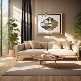 LED Csillár zsinóron LUCCO LED/13W/230V átm. 15 cm füstös