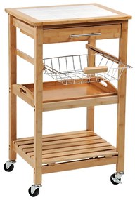 Kesper 25776 Konyhai kocsi munkalapokkal, 81 x 48x 38 cm