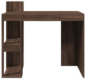 barna tölgy színű szerelt fa irodai asztal 103,5 x 56,5 x 94 cm