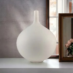 Fehér kerámia váza, 24 cm