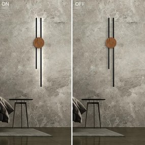 Brilagi - LED fali lámpa WOODY COLLINE LED/15W/230V 80 cm tölgy cseresznye