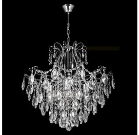 Kristály csillár láncon 6xE27/60W/230V