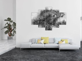 Kép - Akvarell papagájok (150x105 cm)