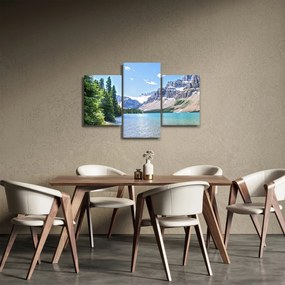Egy alpesi tó képe (90x60 cm)