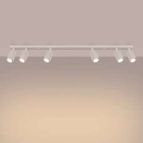 Sollux SL.1604 - Spotlámpa KARBON 6xGU10/10W/230V krémes