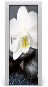 Fotótapéta ajtóra orchidea zen 95x205 cm