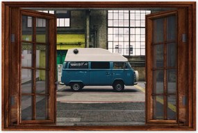 Poszterek 60x40 Kék busz Autó