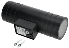 Kültéri fali lámpa 2xGU10/35W/230V IP54 kerek fekete
