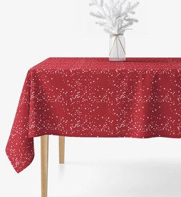 Goldea szögletes terítő valencia - csillagok piroson 120 x 160 cm