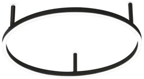 Ideal Lux - ORACLE SLIM LED mennyezeti lámpa, 29 W, 230 V, 4000 K, átm. 50 cm, fekete