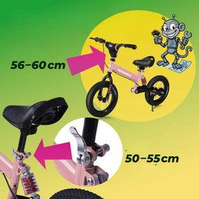 Rennmeister QUIDO gyerek futóbicikli, 3 éves kortól, rózsaszín