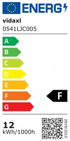 LED-es tükör érintésérzékelővel és időkijelzővel 80 x 60 cm