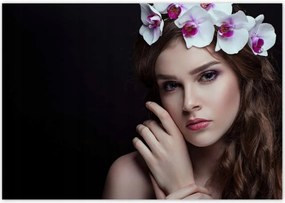 Poszterek 100x70 Egy gyönyörű barna lány portréja