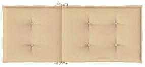 6 db melange bézs szövet magas háttámlájú székpárna 120x50x4 cm