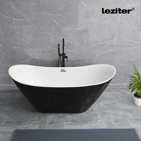 Flow szabadon álló fürdőkád 170x75x72 cm fekete