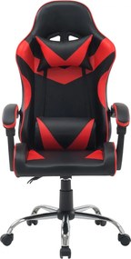 RACING Irodai szék, piros-fekete