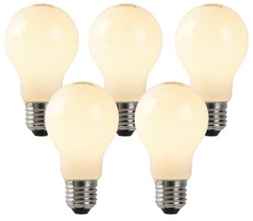 5 db fényerő-szabályozható E27 LED izzó opál üveggel 4W 320lm 2200K