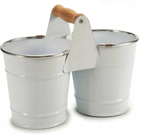 Fűszertartó Fedél A Konyhába, Dupla, Ón, Fehér, Ibergarden