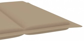 bézs oxford szövet napozóágy párna 186 x 58 x 3 cm