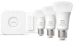 Okos kezdő készlet 5 db-os E27, 11 W White and color ambiance – Philips Hue