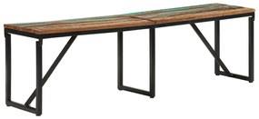 tömör újrahasznosított fa pad 160 x 35 x 46 cm