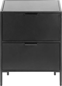Fekete acél éjjeliszekrény Shantay – Kave Home