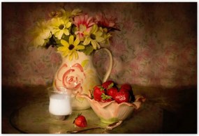 Poszterek 200x135 Eper kompozíció