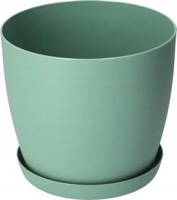 Virágtartó 20cm Matt Zöld Műanyag Állvány