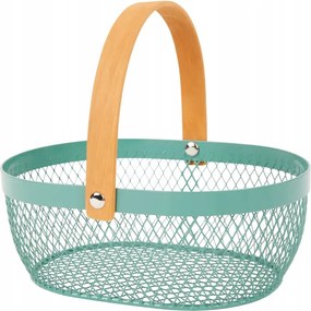 Húsvéti kosár fém karácsonyfadísz Zöld 20 x 15 x 7 cm