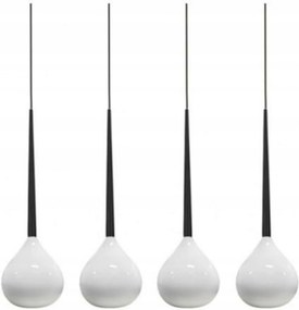 AZzardo Aga 4 fĂŒggesztĂ©k fehĂ©r/fekete AZ1068 E14 4x40W IP20 85cm fehĂ©r-