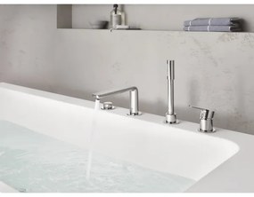 GROHE 19577001 - LINEARE négylyukas kádcsaptelep kombináció, fényes króm
